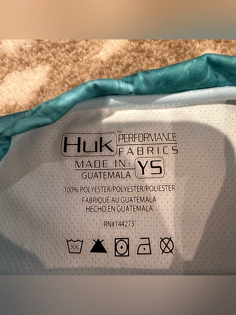 Bundle (3) Kids' Long- Sleeve Performance Rash Guards/Top, Huk Fishing. Size 7/8